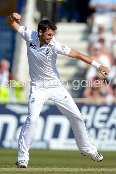 James Anderson celebrates Trent Bridge 2012