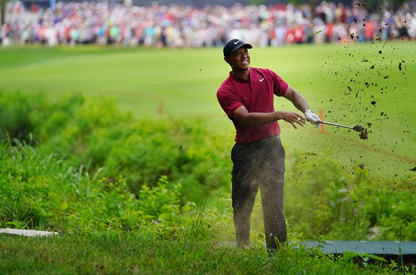 Tiger Woods in trouble USPGA Championship Bellerive 2018