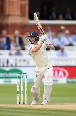 Chris Woakes bats England v India 2nd Test Lord's 2018