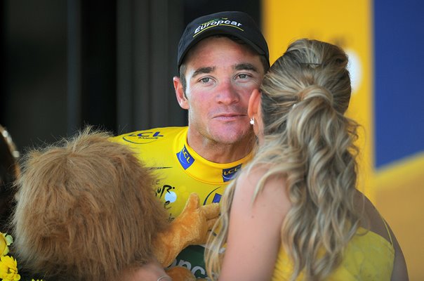  Thomas Voeckler Yellow Jersey Tour De France 2011 Stage 17