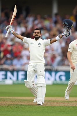 Virat Kohli India Century v England Trent Bridge 2018