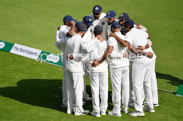 India Huddle 4th Test Ageas Bowl Southampton 2018