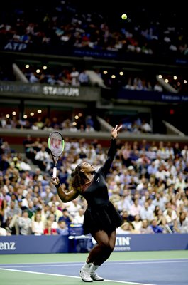 Serena Williams United States serves US Open 2018