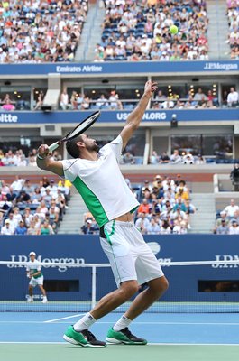 Marin Cilic Croatia serves US Open 2018