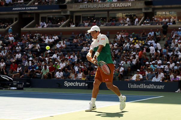 Kei Nishikori Japan v Cilic US Open New York 2018