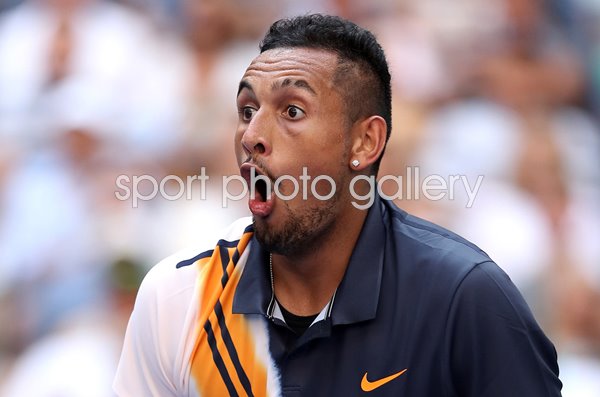 Nick Kyrgios Australia v Roger Federer US Open 2018