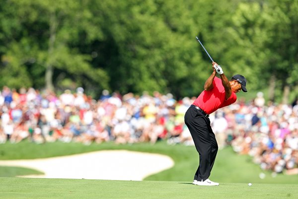 Tiger Woods in action Memorial 2012