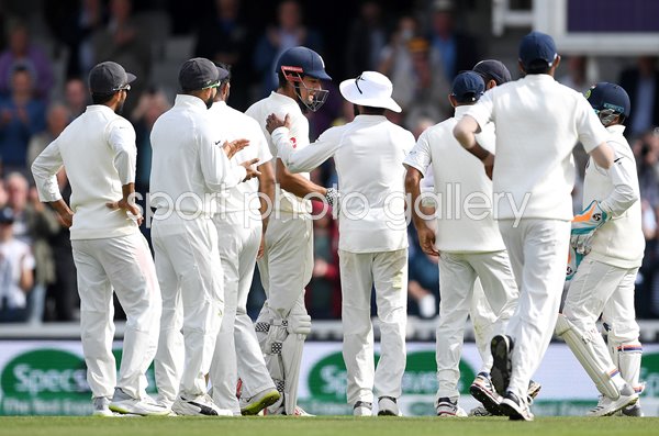 Alastair Cook England v India Final Dismissal The Oval 2018