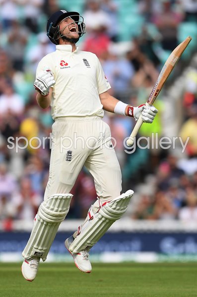 Joe Root England Century v India The Oval 2018