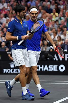Roger Federer & Novak Djokovic Laver Cup USA 2018