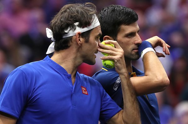 Roger Federer & Novak Djokovic Laver Cup 2018