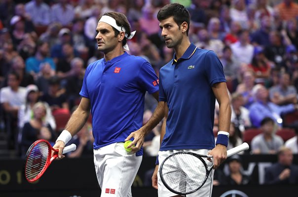 Roger Federer & Novak Djokovic Laver Cup Chicago 2018