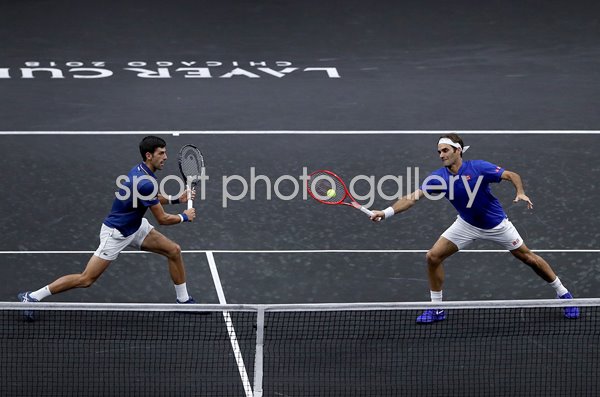 Roger Federer & Novak Djokovic Team Europe Laver Cup 2018