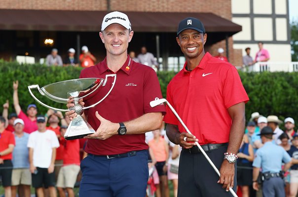 Justin Rose Fed Ex winner & Tiger Woods Tour Champion 2018