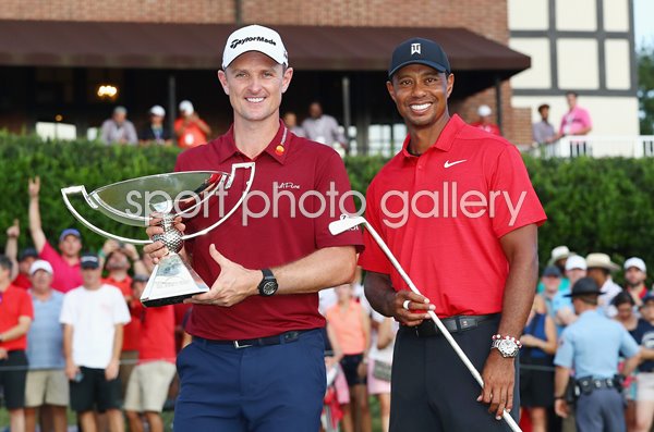 Justin Rose Fed Ex winner & Tiger Woods Tour Champion 2018