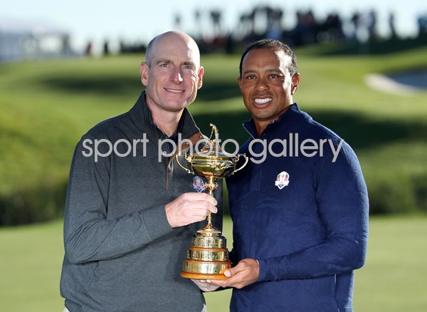 Captain Jim Furyk & Tiger Woods USA 2018 Ryder Cup 