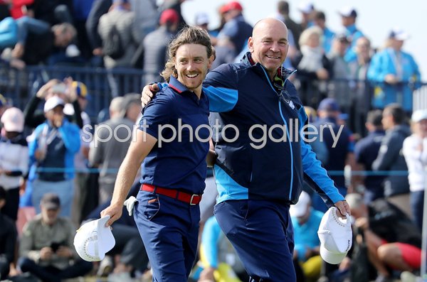 Captain Thomas Bjorn & Tommy Fleetwood 2018 Ryder Cup