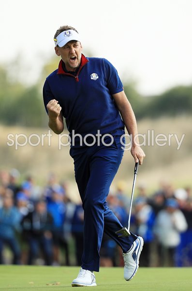 Ian Poulter Europe Birdie Foursomes Ryder Cup Paris 2018