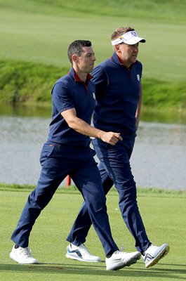 Rory McIlroy & Ian Poulter Europe Day 1 Ryder Cup 2018