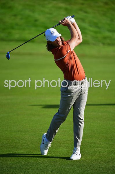 Tommy Fleetwood Europe Foursomes Day 2 Ryder Cup Paris 2018