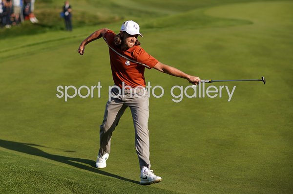 Tommy Fleetwood Europe Foursomes Day 2 2018 Ryder Cup  