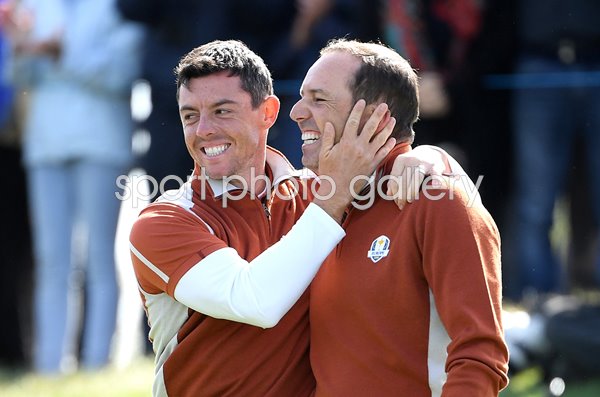 Sergio Garcia & Rory McIlroy Europe Fourballs Day 2 2018 Ryder Cup