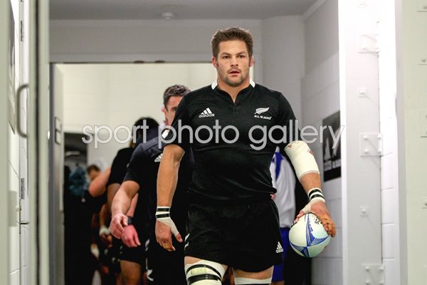 Richie McCaw leads out New Zealand 2012