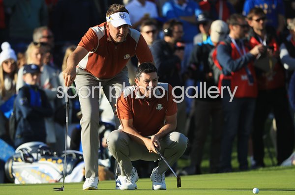 Ian Poulter & Rory McIlroy Europe Day 2 Foursomes 2018 Ryder Cup 