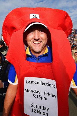 Ian Poulter Europe's Postman Day 3 2018 Ryder Cup 