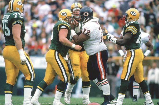 William Perry Chicago Bears v Green Bay Lambeau Field 1990