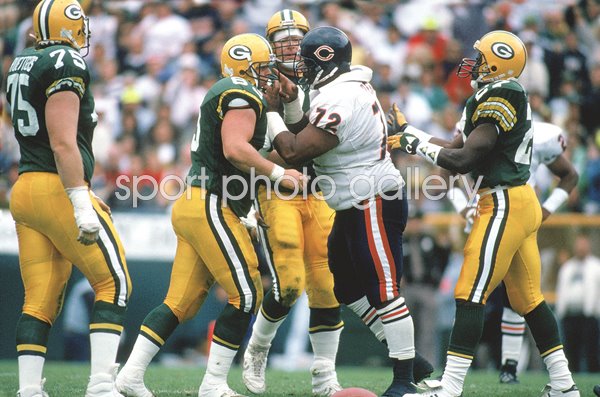 William Perry Chicago Bears v Green Bay Lambeau Field 1990