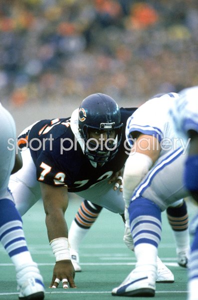 William Perry Chicago Bears v Detroit Lions Soldier Field 1986