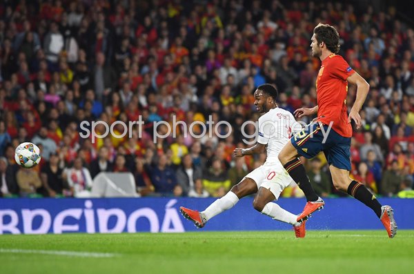 Raheem Sterling England scores v Spain Nations League 2018