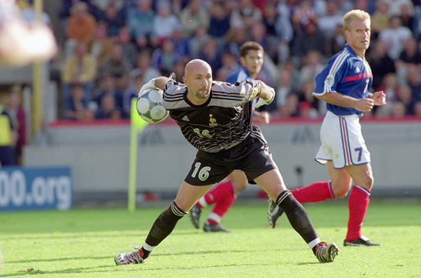 Fabien Barthez France v Denmark Europeans 2000
