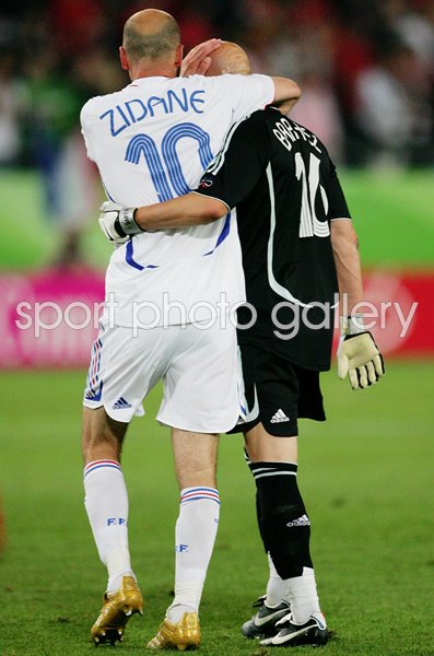Fabien Barthez & Zinedine Zidane France World Cup 2006