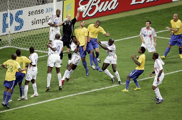 Fabien Barthez France v Brazil World Cup 2006