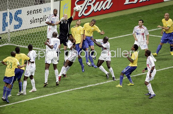 Fabien Barthez France v Brazil World Cup 2006