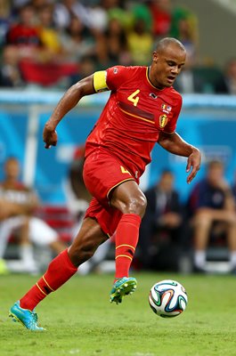 Vincent Kompany Belgium v USA Round of 16 World Cup 2014