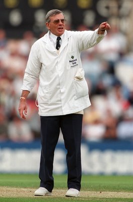 Dickie Bird legendary umpire England v West Indies Oval 1995