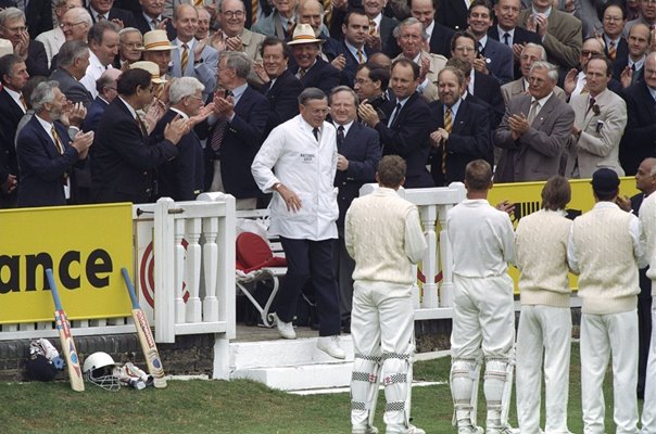 Umpire Dickie Bird retires England v India Lords 1996