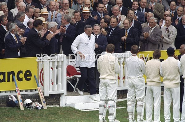Umpire Dickie Bird retires England v India Lords 1996