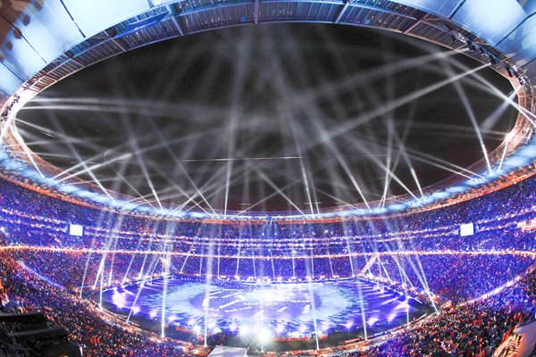 2010 World Cup Final - Soccer City Stadium in blue