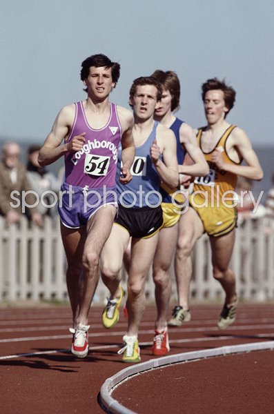 Sebastian Coe running Loughborough University 1980