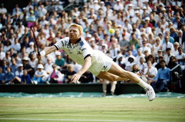 Boris Becker Germany Wimbledon action 1993