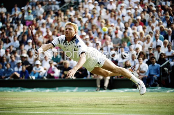 Boris Becker Germany Wimbledon action 1993