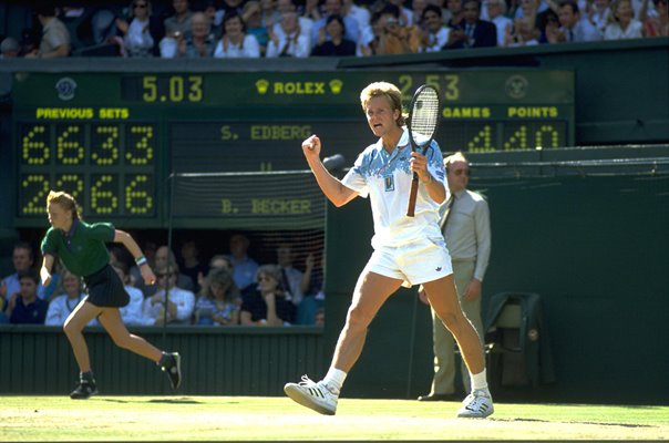 Stefan Edberg Sweden v Boris Becker Wimbledon Final 1990