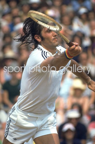 Ilie Nastase Romania Centre Court Wimbledon 1975