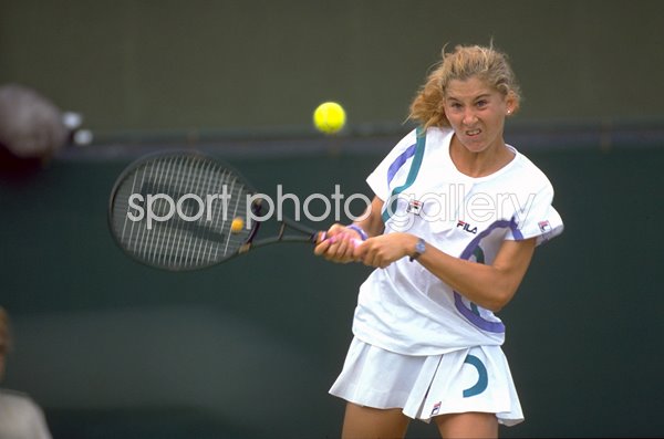 Monica Seles Yugoslavia Wimbledon Tennis 1989