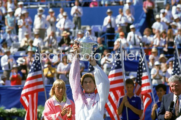 Monica Seles Yugoslavia US Open Champion 1991