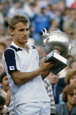 Mats Wilander Sweden French Open Champion 1985